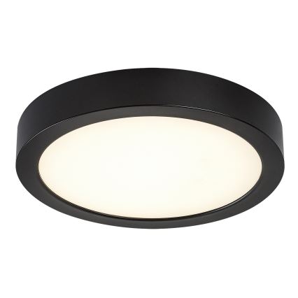 Rabalux - LED-taklampa för badrum, 24W/230V, Ø 22 cm, IP44, svart