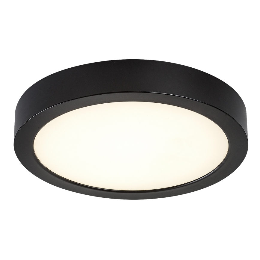 Rabalux - LED-taklampa för badrum, 24W/230V, Ø 22 cm, IP44, svart
