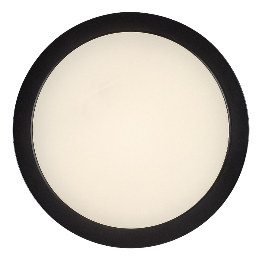 Rabalux - LED-taklampa för badrum, 24W/230V, Ø 22 cm, IP44, svart