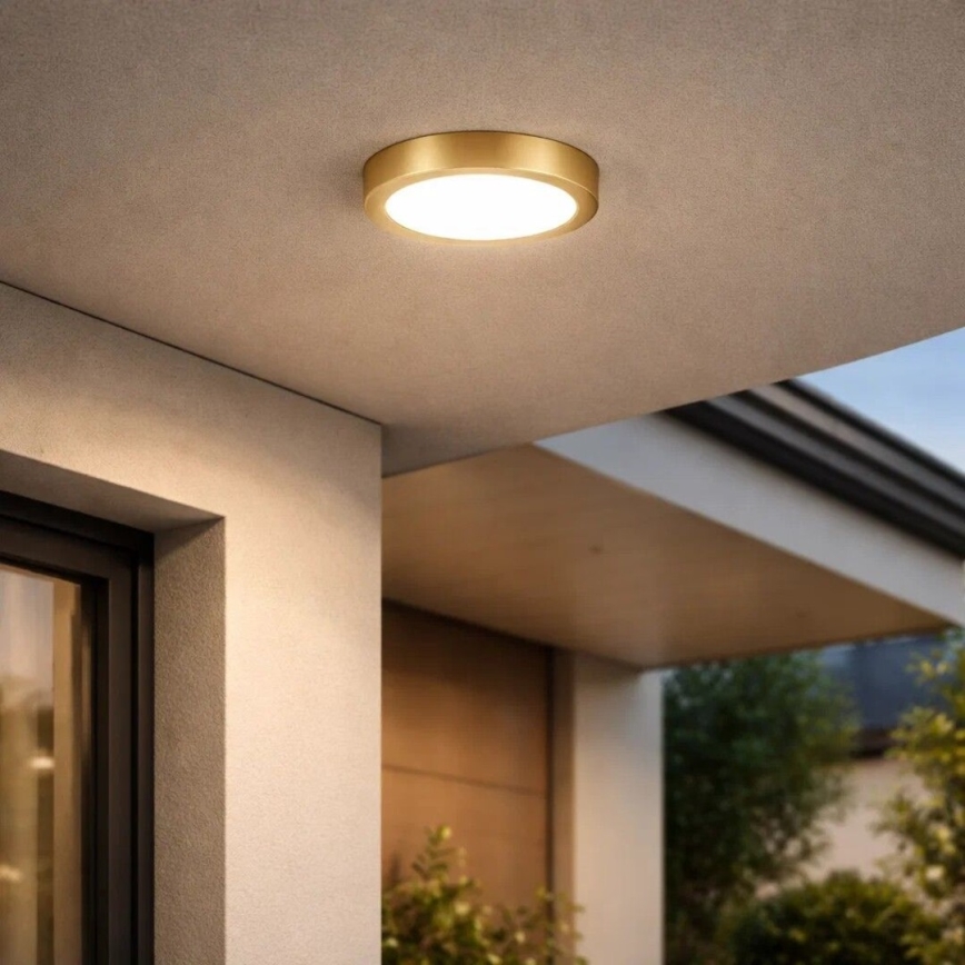 Rabalux - LED taklampa för badrum LED/24W/230V Ø 22 cm IP44 guld