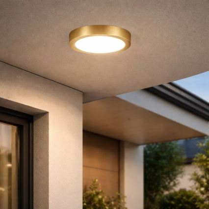 Rabalux - LED badrumstaklampa LED/30W/230V Ø 30 cm IP44 guld