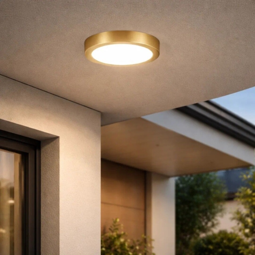 Rabalux - LED badrumstaklampa LED/30W/230V Ø 30 cm IP44 guld