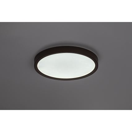 Rabalux - LED takarmatur för badrum LED/18W/230V 3000/4000/6000K Ø 29 cm IP44 brun