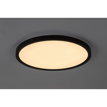 Rabalux - LED taklampa för badrum LED/24W/230V 3000/4000/6000K Ø 40 cm IP44 svart