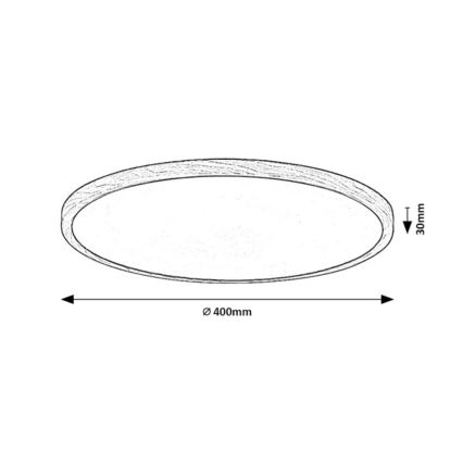Rabalux - LED-badrumstaklampa LED/24W/230V 3000/4000/6000K Ø 40 cm IP44 beige