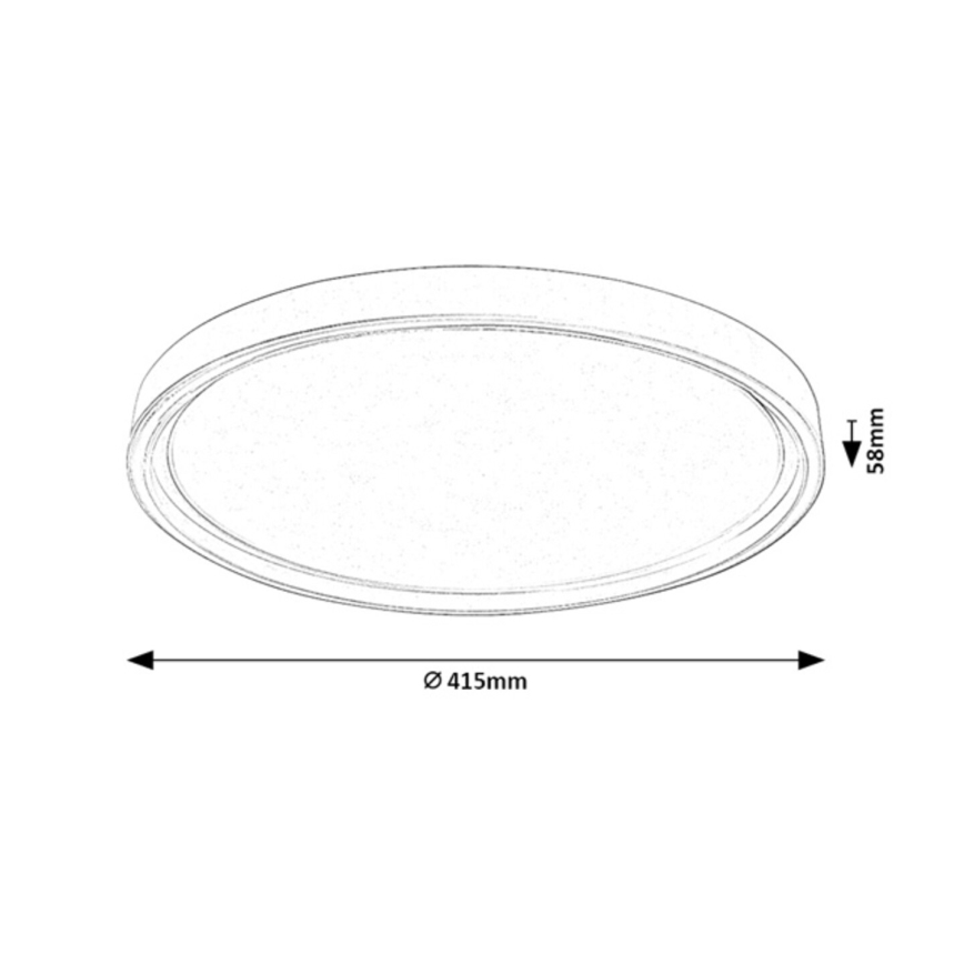 Rabalux - Dimbart LED-taklampa LED/31W/230V IP40 3000-6500K Ø41,5 cm + fjärrkontroll