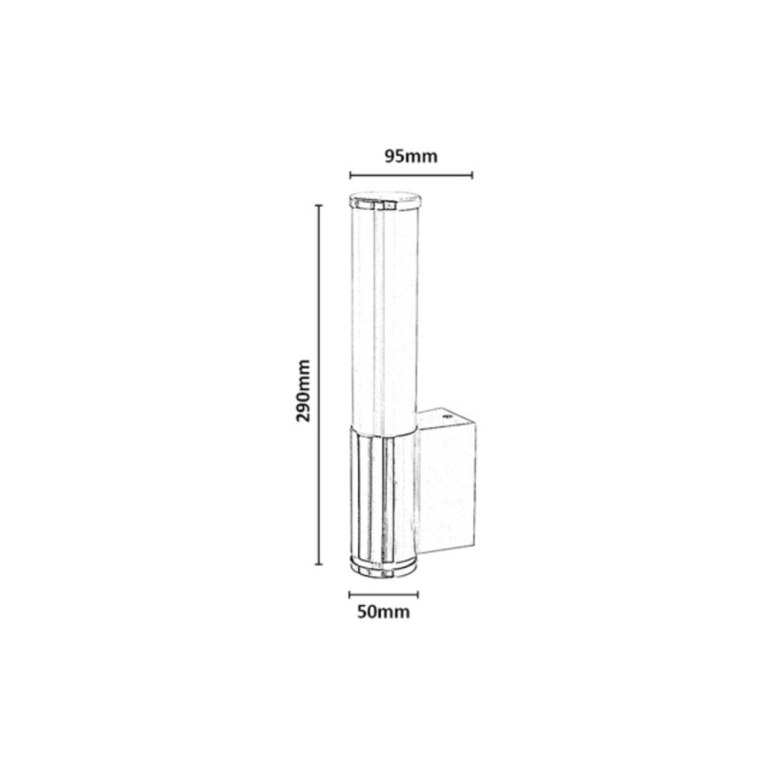 Rabalux - LED Badrumsvägglampa LED/6W/230V IP44 blank krom