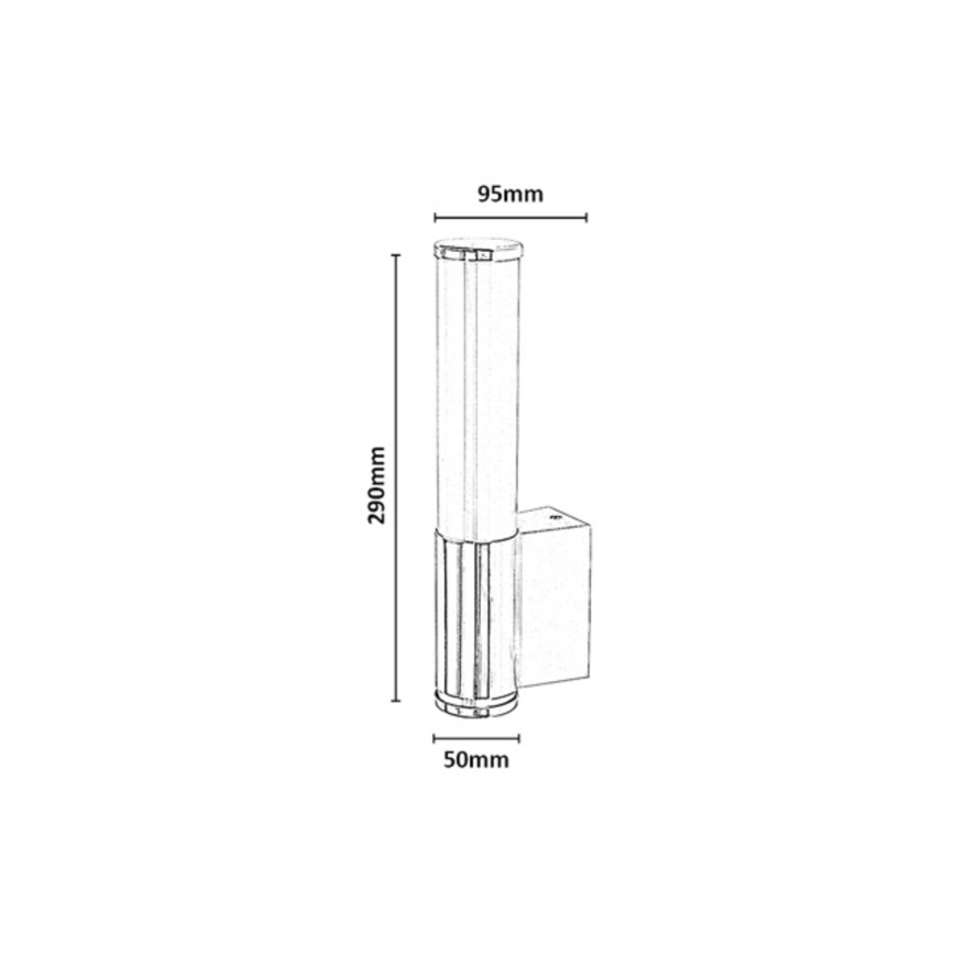 Rabalux - LED badrumsvägglampa LED/6W/230V IP44 svart