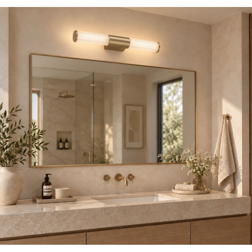 Rabalux - LED badrumsspegelbelysning LED/8W/230V IP44 40 cm guldfärgad