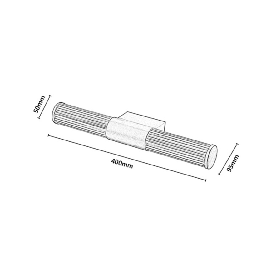 Rabalux - LED badrumsspegelbelysning LED/8W/230V IP44 40 cm guldfärgad