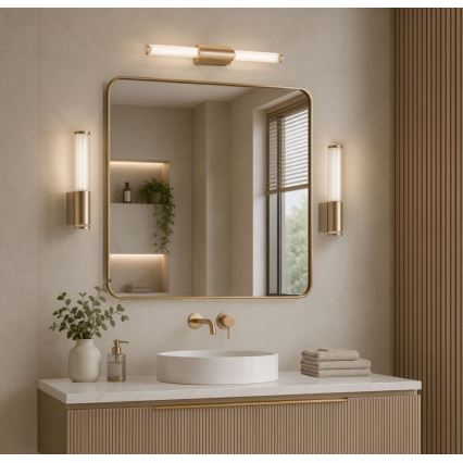 Rabalux - LED vägglampa för badrum LED/6W/230V IP44 guld