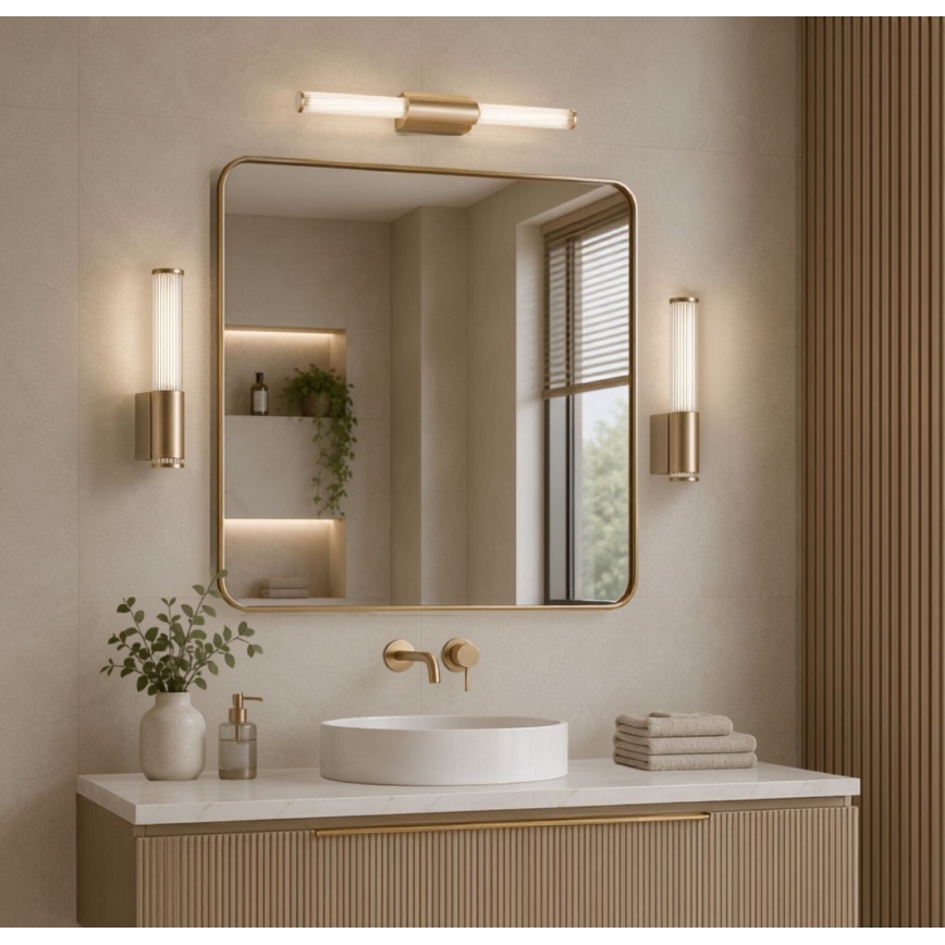 Rabalux - LED vägglampa för badrum LED/6W/230V IP44 guld