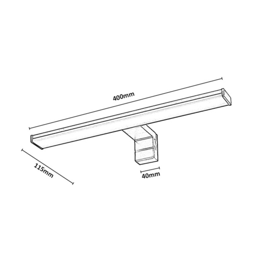 Rabalux - LED-belysning för badrumsspegel LED/8W/230V IP44 40 cm
