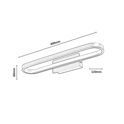 Rabalux - Spegelbelysning för badrum LED/15W/230V IP44 40 cm