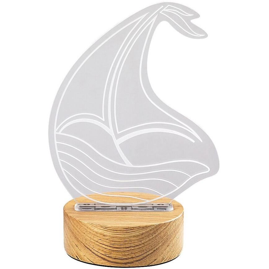 Rabalux - LED Barnbordslampa LED/2W/5V 3000K båt bok