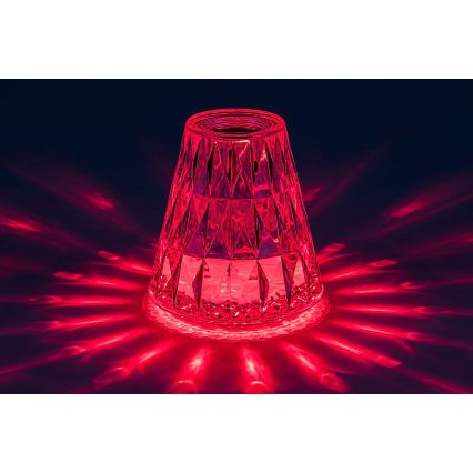 Rabalux - LED RGB Dimbart uppladdningsbart skrivbordslampa LED/2W/5V/3xAAA 3000K