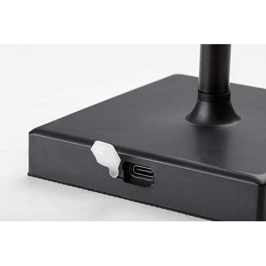 Rabalux - LED Dimbart uppladdningsbart skrivbordslampa LED/4W/3,7V 1800 mAh 3000-5000K IP44 svart