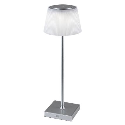 Rabalux - LED Dimbart uppladdningsbart skrivbordslampa LED/4W/3,7V 1800 mAh 3000-5000K IP44 silver