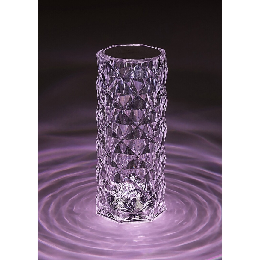 Rabalux 76015 - LED RGB Ljusreglerad bord rechargeable lampa SIGGY LED/1,5W/3,7V 800 mAh