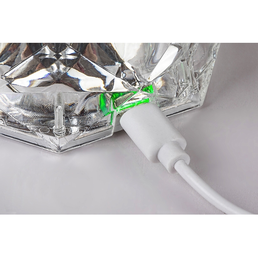 Rabalux 76015 - LED RGB Ljusreglerad bord rechargeable lampa SIGGY LED/1,5W/3,7V 800 mAh