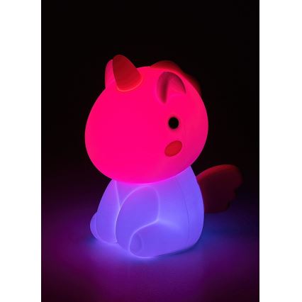 Rabalux - LED RGB Ljusreglerad beröring rechargeable children's liten lampa LED/0,45W/5V