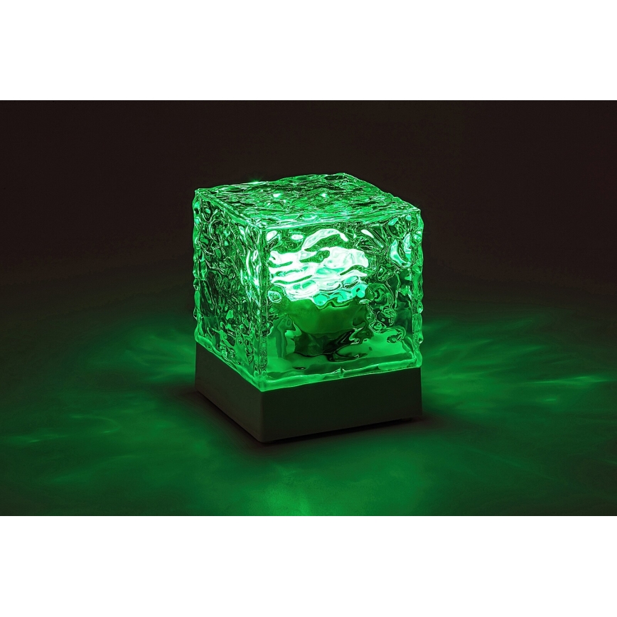 Rabalux - LED RGB Ljusreglerad uppladdningsbar bordslampa LED/1W/5V/3xAA + fjärrkontroll