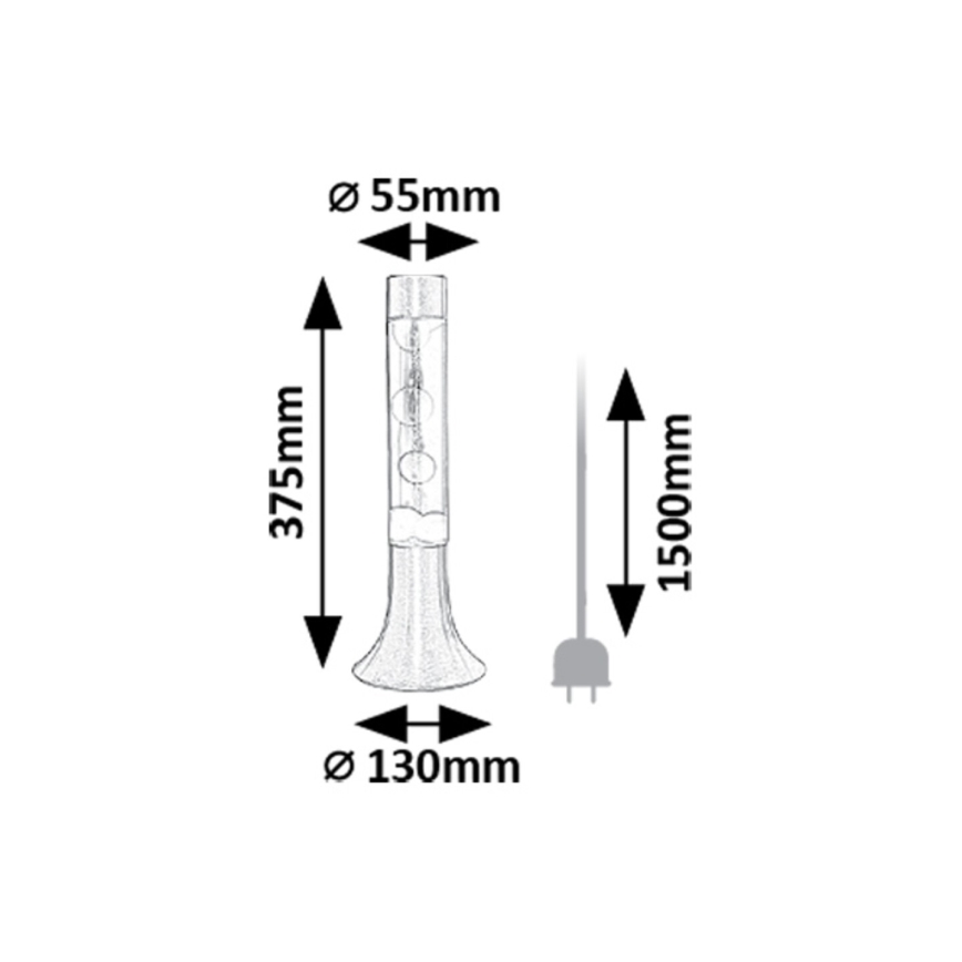 Rabalux - LED Lavalampa LED/25W/230V