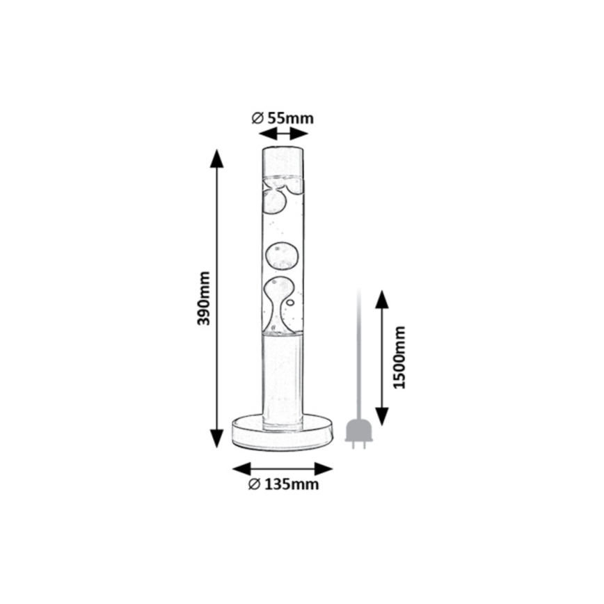 Rabalux - LED Lavalampa LED/25W/230V