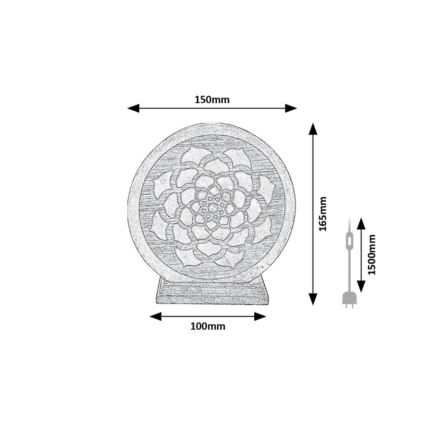 Rabalux - Saltlampa 1xE14/15W/230V