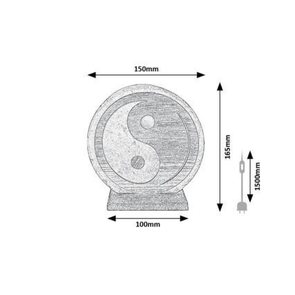 Rabalux - Saltlampa 1xE14/15W/230V