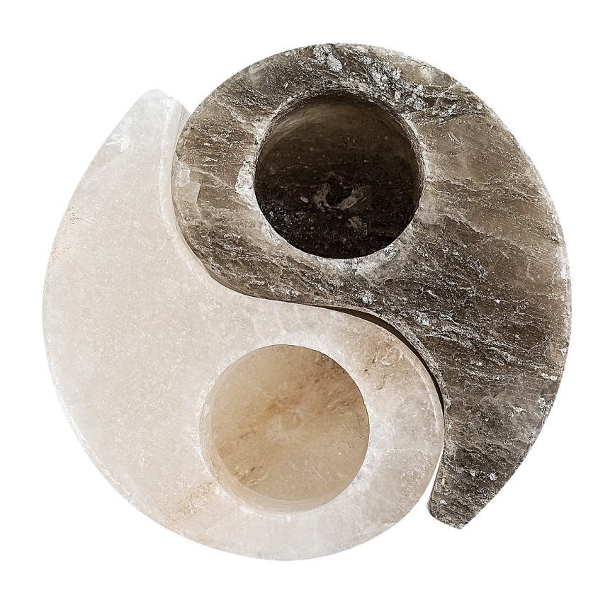 Rabalux - Saltlampa - ljusstake grå/vit