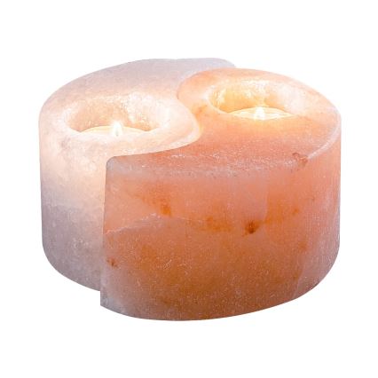 Rabalux - Saltlampa - ljusstake orange/vit