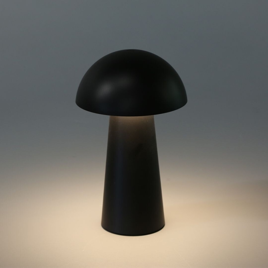 Rabalux - LED dimbar beröringsstyrd uppladdningsbar utomhuslampa LED/1,5W/5V IP44 1200 mAh USB svart