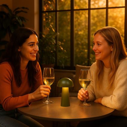 Rabalux - Dimbar touchstyrd uppladdningsbar utomhuslampa LED/1,5W/5V IP44 1200 mAh USB grön