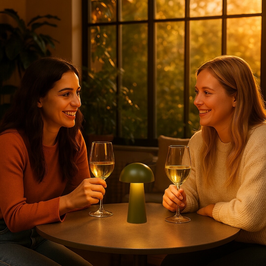 Rabalux - Dimbar touchstyrd uppladdningsbar utomhuslampa LED/1,5W/5V IP44 1200 mAh USB grön