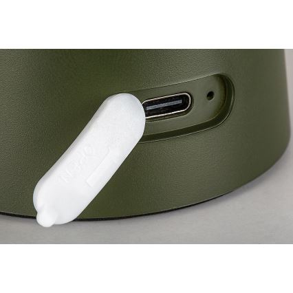 Rabalux - Dimbar touchstyrd uppladdningsbar utomhuslampa LED/1,5W/5V IP44 1200 mAh USB grön