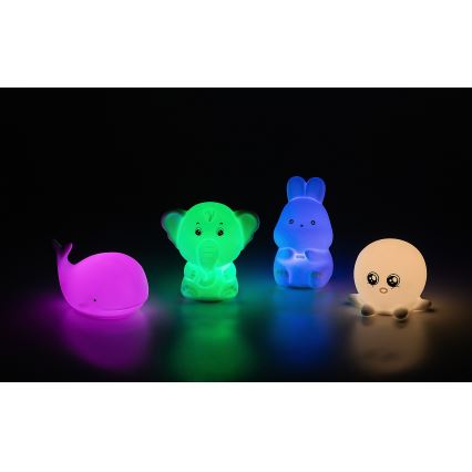Rabalux - LED RGB tryckkänslig nattlampa LED/0,05W/1xCR2032 val