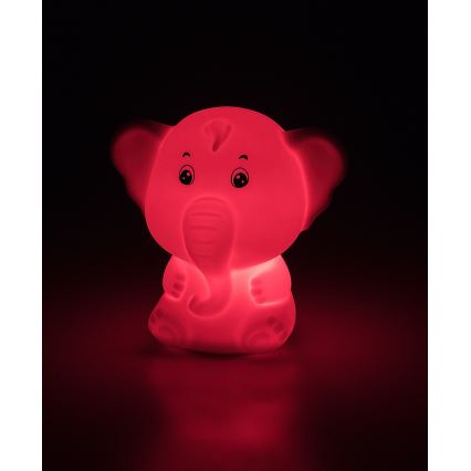 Rabalux - LED RGB beröringsstyrd nattlampa LED/0,05W/1xCR2032 elefant