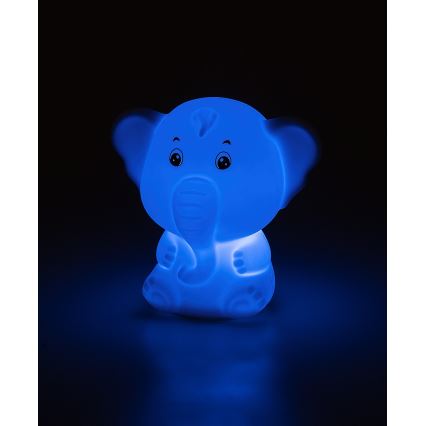 Rabalux - LED RGB beröringsstyrd nattlampa LED/0,05W/1xCR2032 elefant
