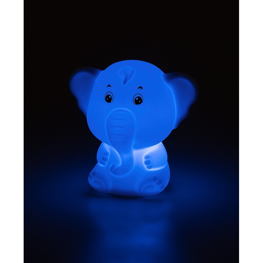 Rabalux - LED RGB beröringsstyrd nattlampa LED/0,05W/1xCR2032 elefant