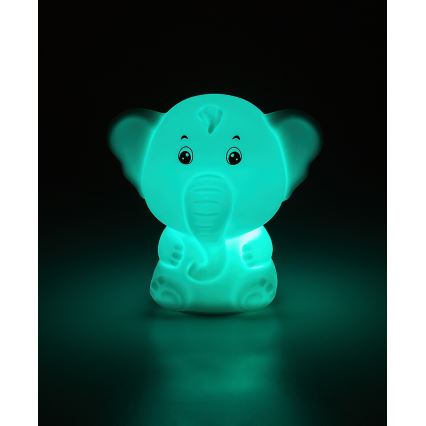Rabalux - LED RGB beröringsstyrd nattlampa LED/0,05W/1xCR2032 elefant