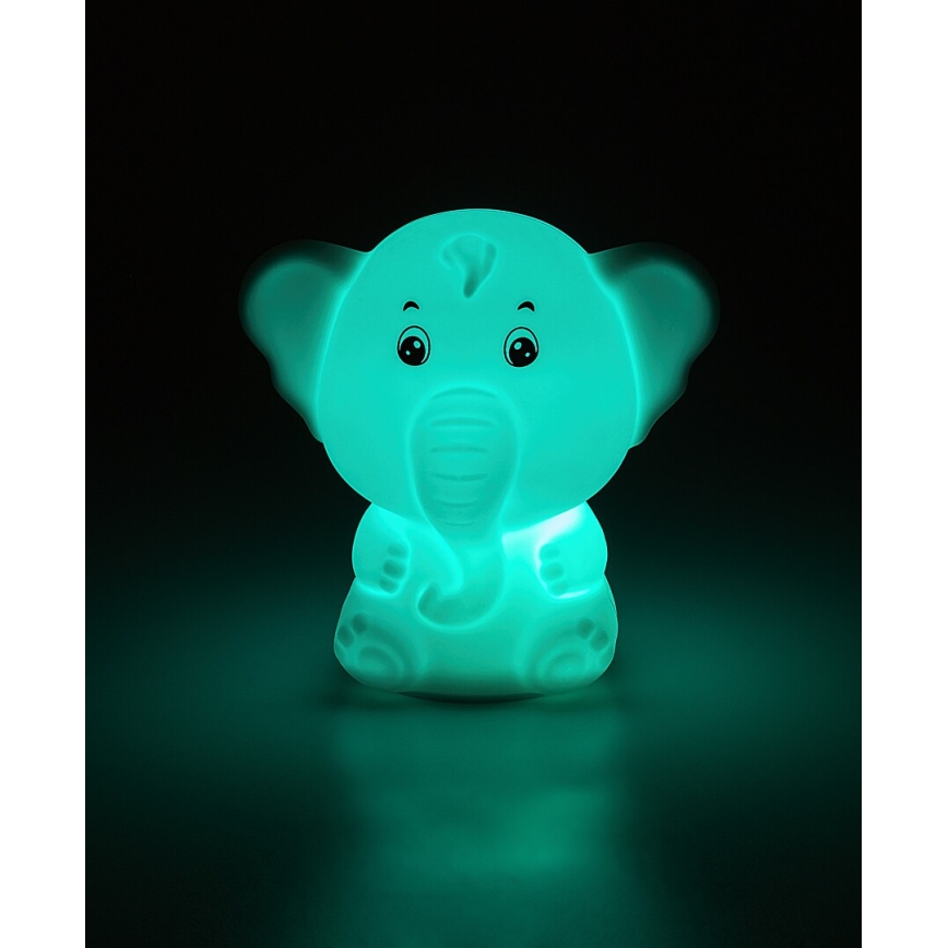 Rabalux - LED RGB beröringsstyrd nattlampa LED/0,05W/1xCR2032 elefant