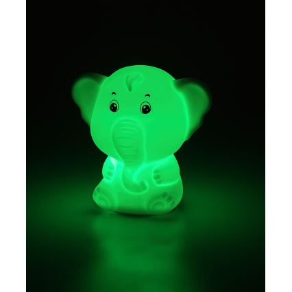 Rabalux - LED RGB beröringsstyrd nattlampa LED/0,05W/1xCR2032 elefant