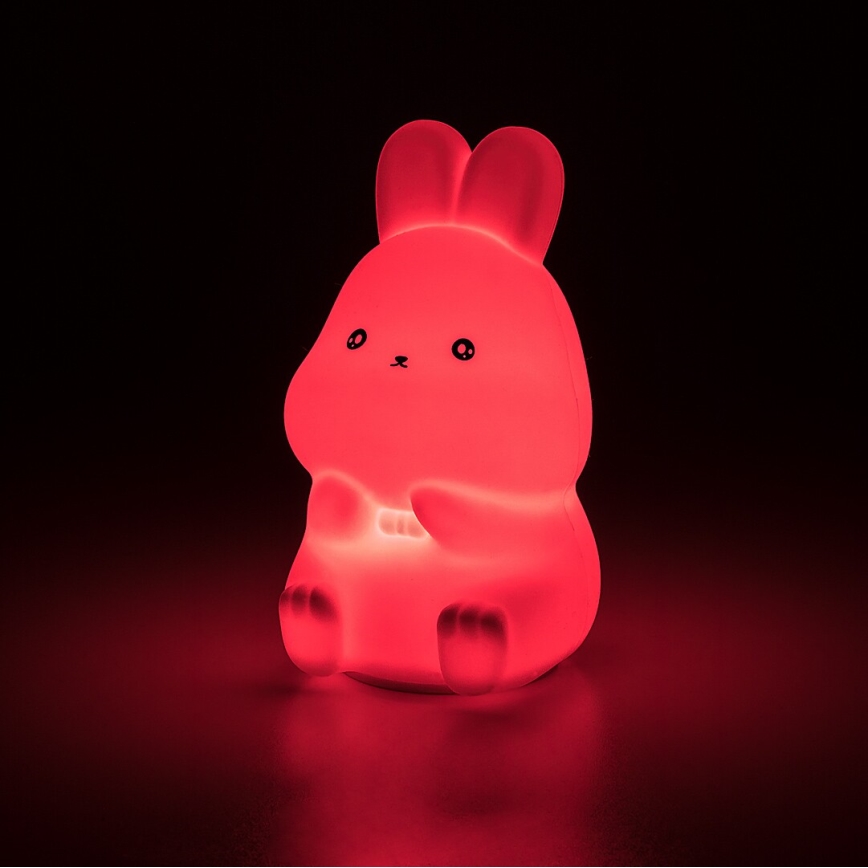 Rabalux - LED RGB beröringsstyrd nattlampa LED/0,05W/1xCR2032 kanin