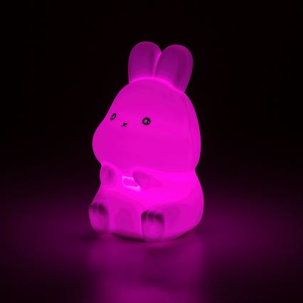 Rabalux - LED RGB beröringsstyrd nattlampa LED/0,05W/1xCR2032 kanin