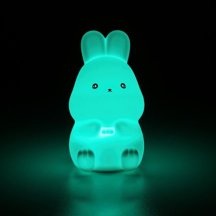 Rabalux - LED RGB beröringsstyrd nattlampa LED/0,05W/1xCR2032 kanin