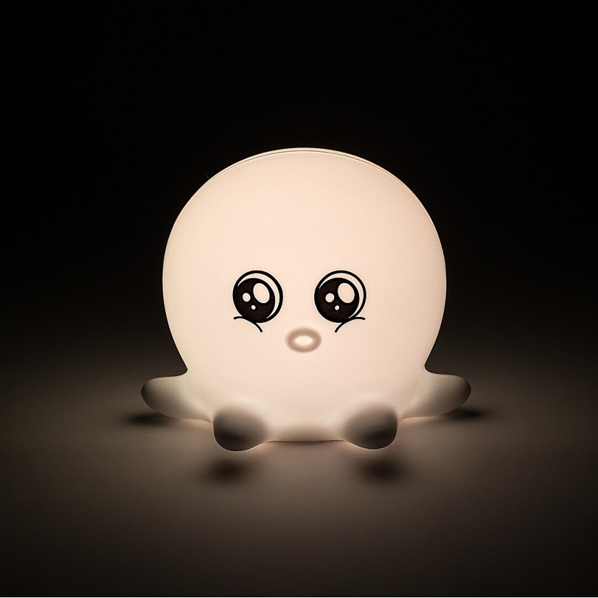 Rabalux - RGB-LED beröringsstyrd nattlampa LED/0,05W/1xCR2032 bläckfisk