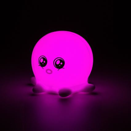Rabalux - RGB-LED beröringsstyrd nattlampa LED/0,05W/1xCR2032 bläckfisk
