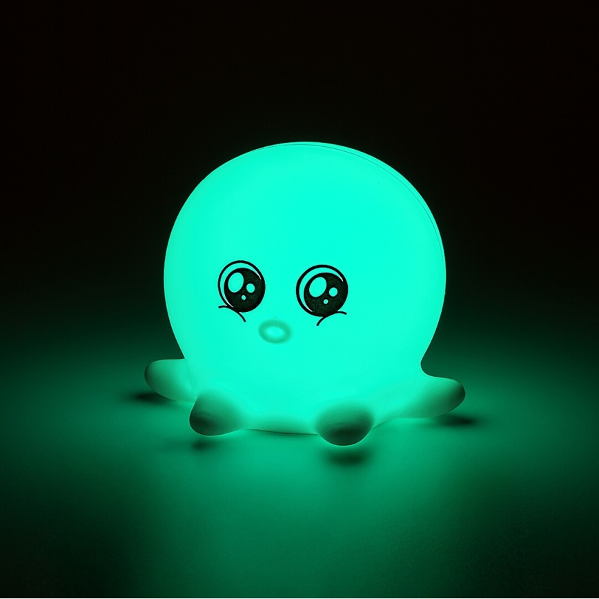 Rabalux - RGB-LED beröringsstyrd nattlampa LED/0,05W/1xCR2032 bläckfisk