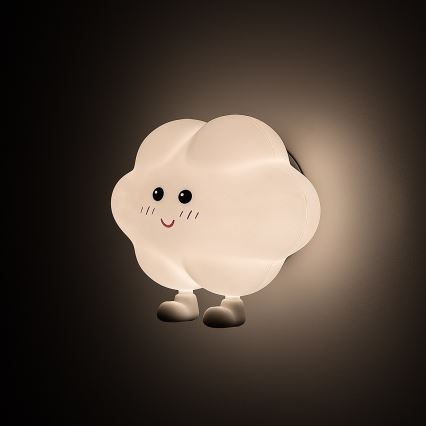 Rabalux - LED-dimbar uppladdningsbar touchstyrd nattlampa för barn LED/2,7W/5V 200 mAh moln